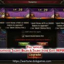 Knighthood Talents Balen & Talent Stone Costs REFERENCE