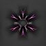 Abstract Purple Fork Burst 1 (DolyDesign)