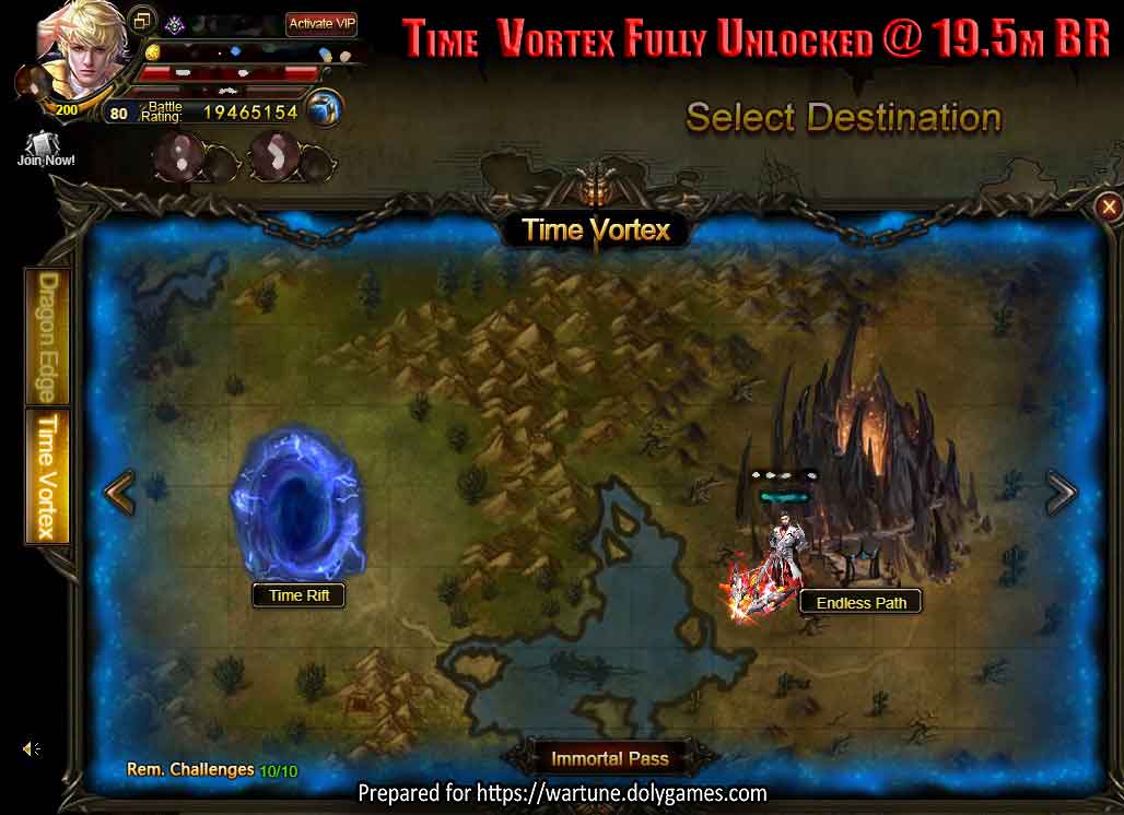 Time Vortex Fully Unlocked @ 19.5m BR