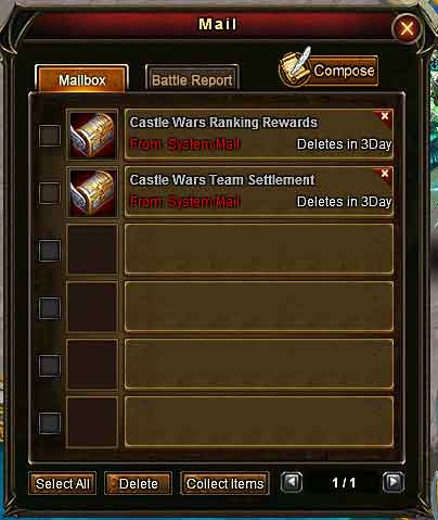 Wartune Patch 7.8 CASTLE WARS Guide - mail rewards