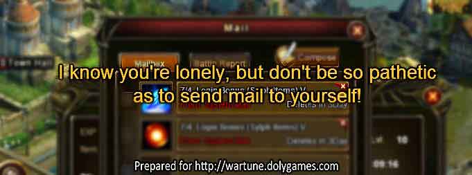 Wartune lonely self mail