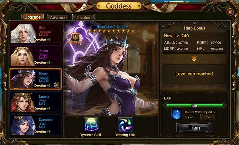 Wartune Patch 8.1 Goddesses guide 1