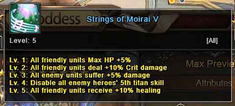 Wartune Patch 8.1 Goddesses guide Strings of Moirai